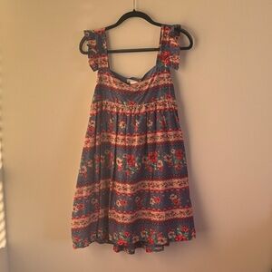 Karlie Blue Floral Casual Dress